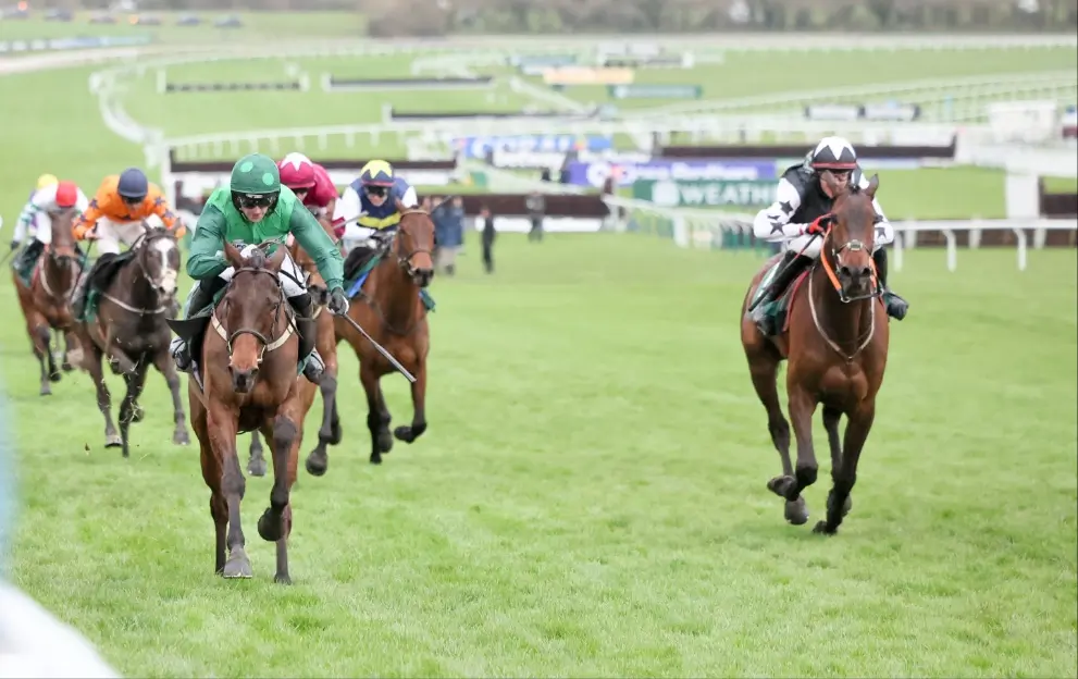 Jasmin De Vaux wins the Champion Bumper at Cheltenham