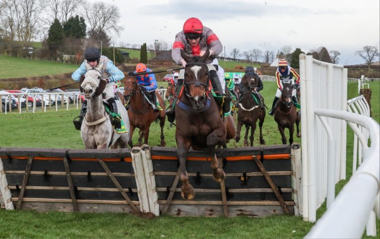 Cracking Rhapsody wins the Morebattle Hurdle at Kelso