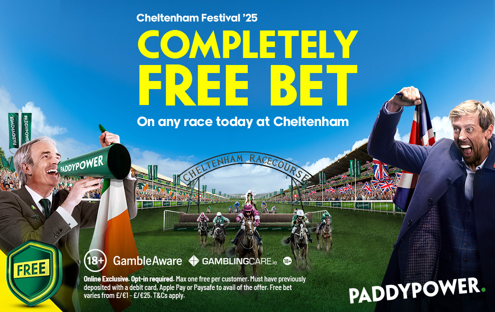 Cheltenham free bet offer from Paddy Power