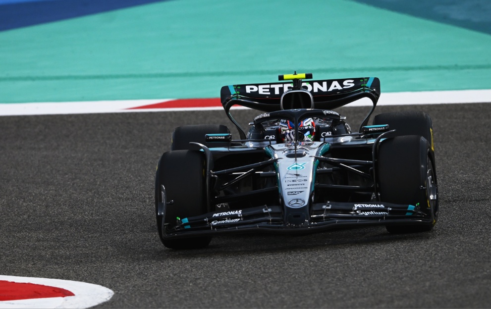 George Russell's Mercedes F1 car