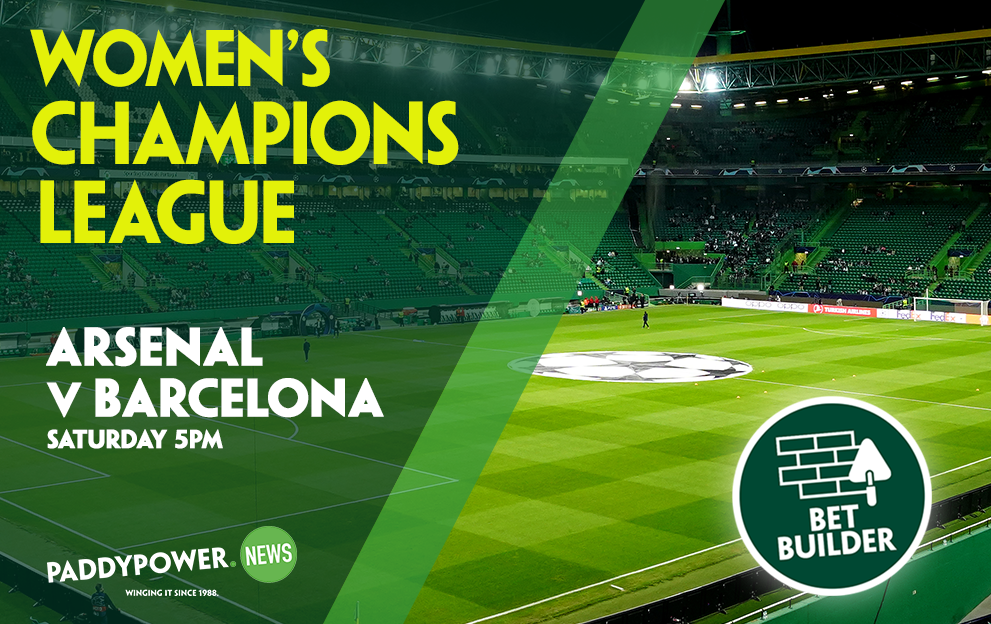 13/1 UWCL Final Bet Builder for Arsenal v Barcelona