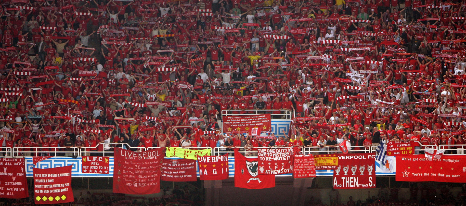 A passionate Liverpool crowd on a European night
