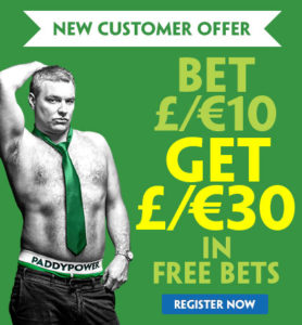 New customer offer withpaddy Power desktop