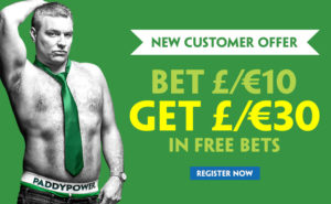 New customer offer with Paddy Power desktop double size