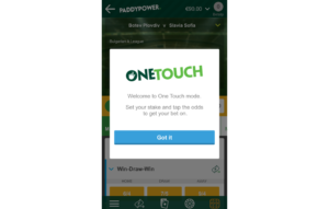 Paddy Power One Touch In-Play betting