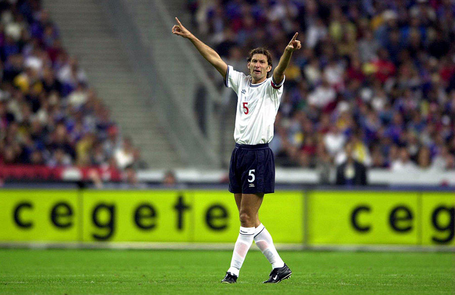 Tony Adams playing for England