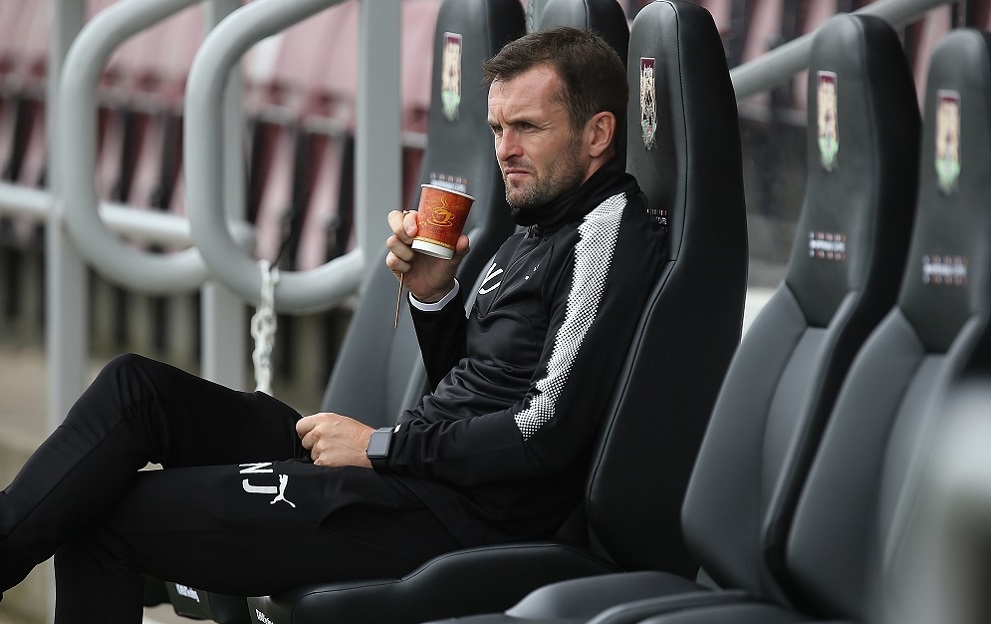 NORTHAMPTON, ENGLAND - SEPTEMBER 04: Luton Town manager Nathan Jones looks on prior to the friendly match between Northampton Town and Luton Town at Sixfields Stadium on September 4, 2017 in Northampton, England. (Photo by Pete Norton/Getty Images)