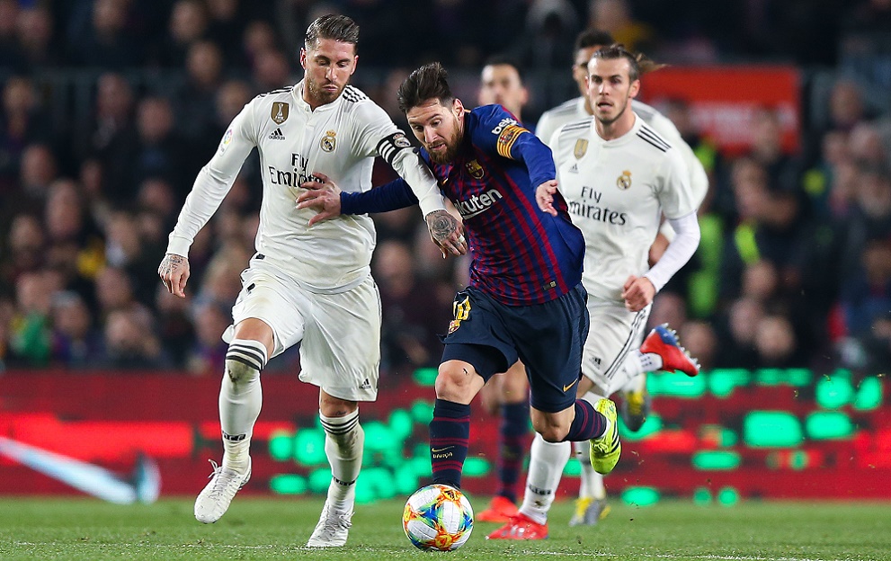 Watch Shthouse Sergio Ramos Smack Lionel Messi In The Mush