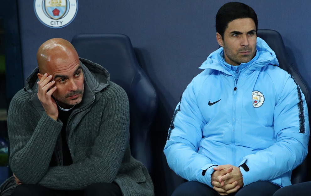 Pep Guardiola Mikel Arteta