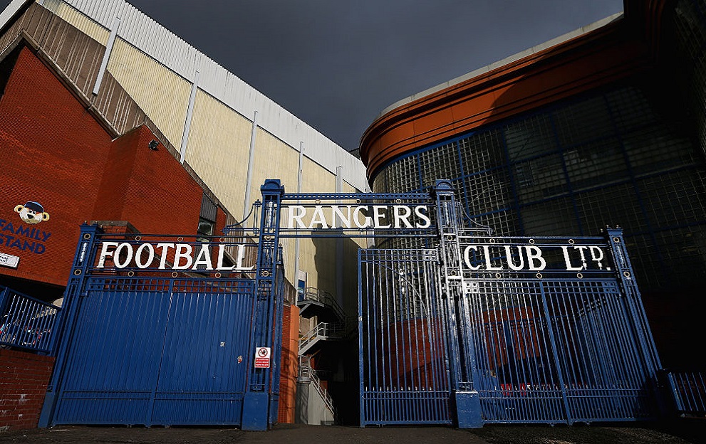 GLASGOW, SCOTLAND - OCTOBER 11: A general view of Ibrox Stadium is seen ahead of the EURO 2016 Qualifier match between Scotland and Georgia at Ibrox Stadium on October 11, 2014 in Glasgow, Scotland. (Photo by Alex Livesey/Getty Images)