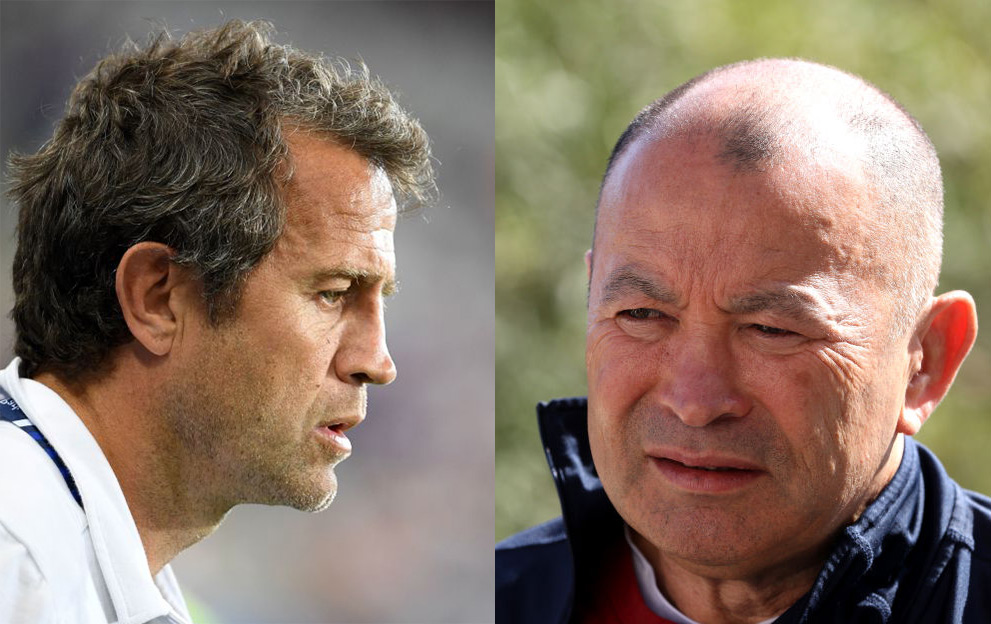 Fabien Galthie and Eddie Jones, France v England in the Six Nations