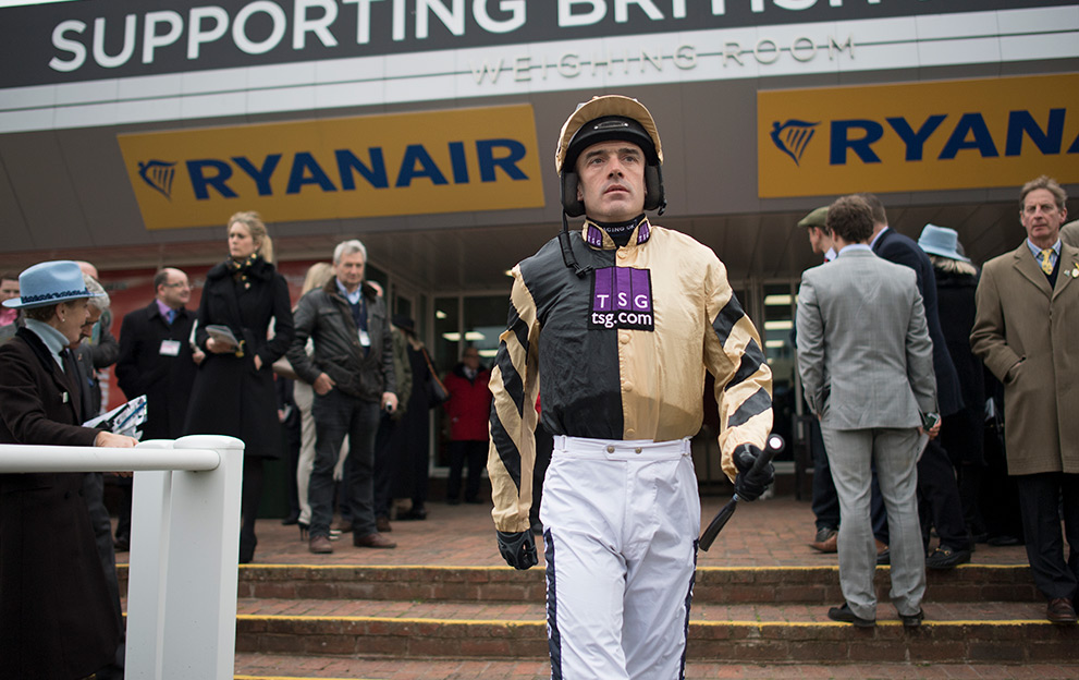 Ruby-Walsh-Cheltenham-weighing-room-exit