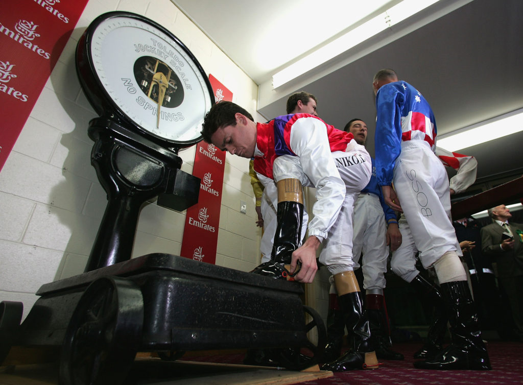 Melbourne Cup weigh in room