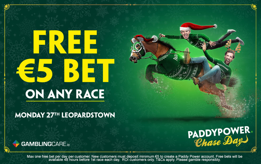 Paddy Power Free Bet Dec 27 Irish customers