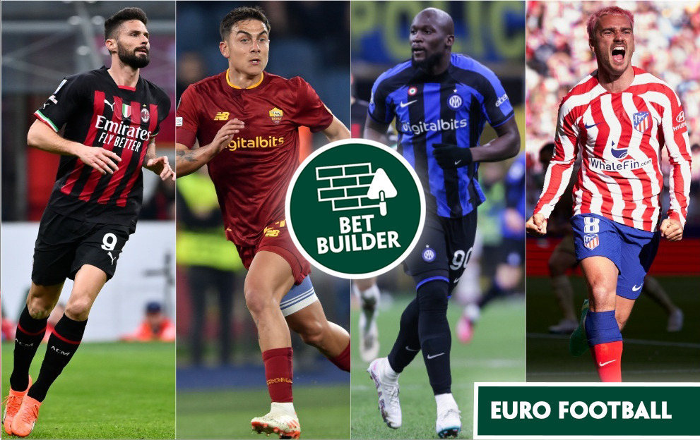 European football Bet Builder, Milan, Inter, Roma, Atletico Madrid Betting Tips