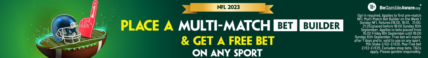 NFL Tips: A 17/1 Multi Match Bet Builder to kick off the NFL season.