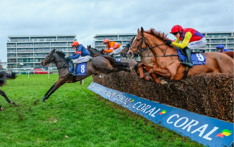 Remastered jumps a fence in the Coral Gold Cup