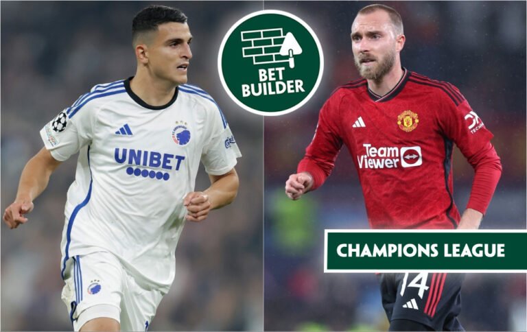 Copenhagen v Man United Champions League Bet Builder Betting Tips
